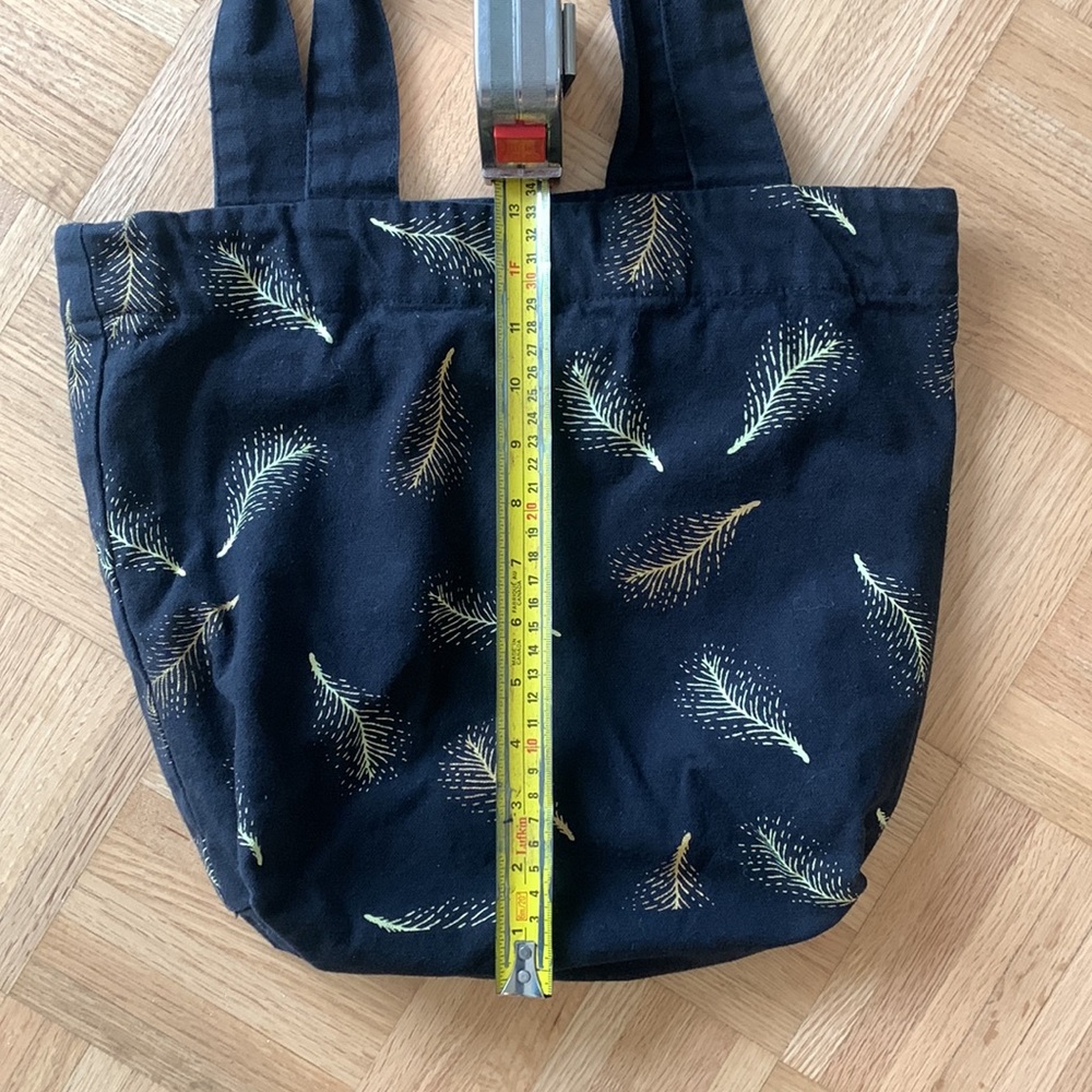 Cute feather print tote bag - Picture 3 of 5